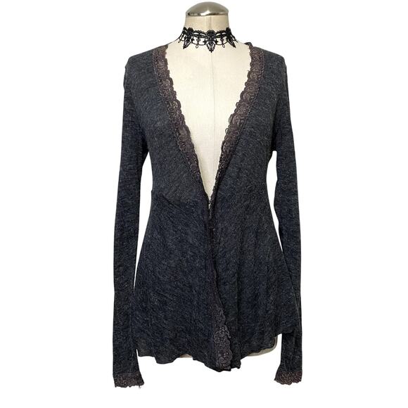 Y2k Studio Y Coquette Cottage Core Lace Long Sleeve Cardigan - Picture 1 of 14